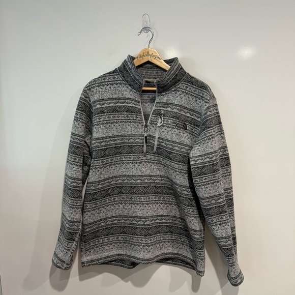 The North Face Men’s Gray Fleece Jacket Pullover Sweatshirt - Picture 1 of 5